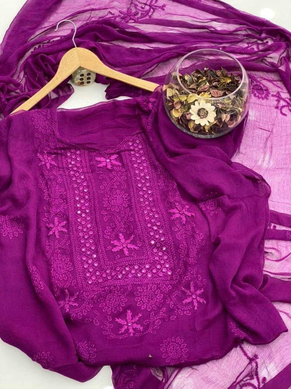 EMBROIDERED SUIT | Unstitched | 2-PC