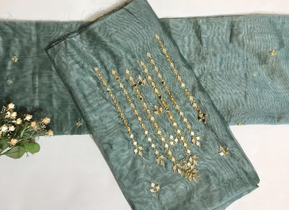 EMBROIDERED SUIT | Unstitched | 2-PC