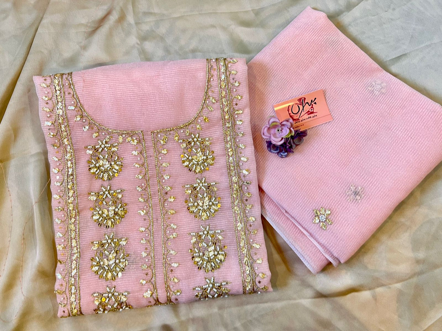 EMBROIDERED SUIT | Unstitched | 3-PC