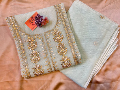 EMBROIDERED SUIT | Unstitched | 2-PC